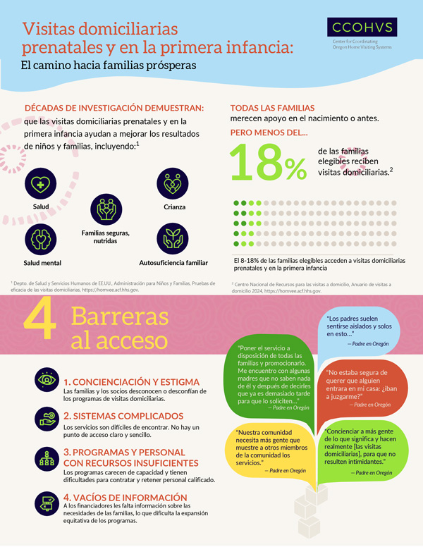 Screenshot of Visitas domiciliarias prenatales y en la primera infancia: El camino hacia familias prósperas (SPANISH) PDF